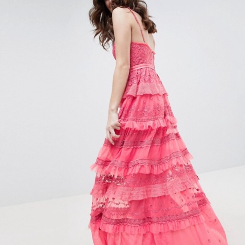 Needle & Thread - Layered Embroidered Maxi Dress